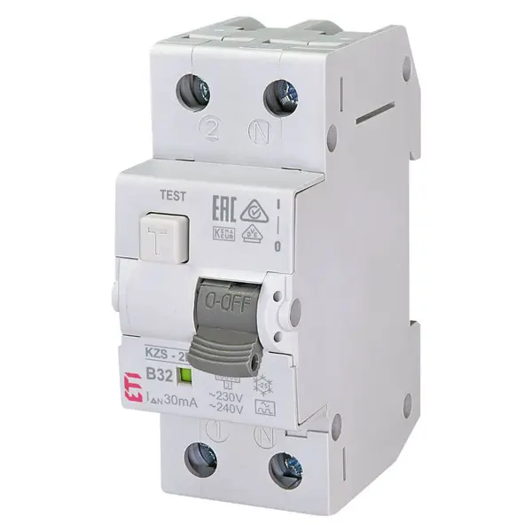 Diferential RCBO KZS-2M A B32 0.03 - ETI 002173207