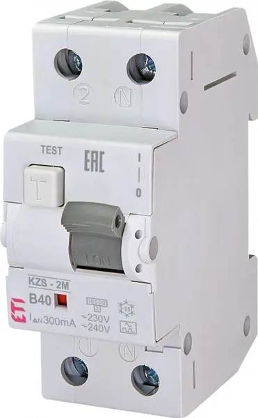 diferential rcbo kzs-2m a b40/0.3 002173408