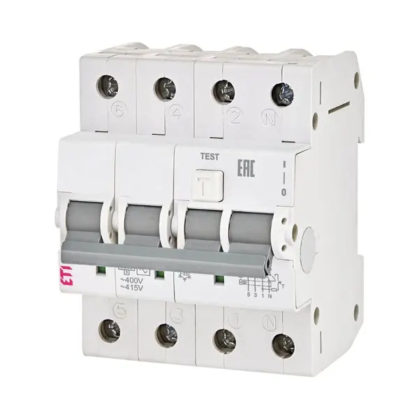 Diferential RCBO KZS-4M 3p+N A B20 0.03 ETI 002174905