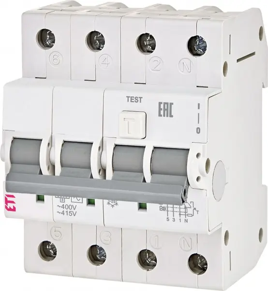 diferential rcbo kzs-4m 3p+n a c20/0.03 002174925