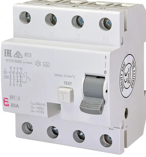 diferential rccb efi-4 a 80/0.03 002062545