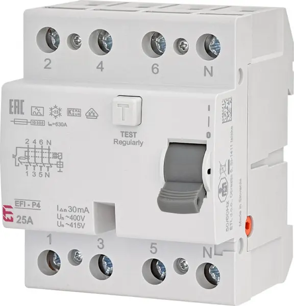 diferential rccb efi-p4 a 25/0.03 002061511