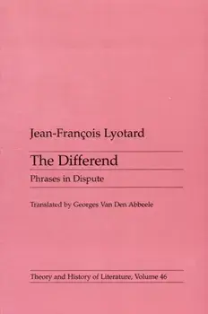 Differend. Phrases in Dispute, Paperback/Jean-Francois Lyotard