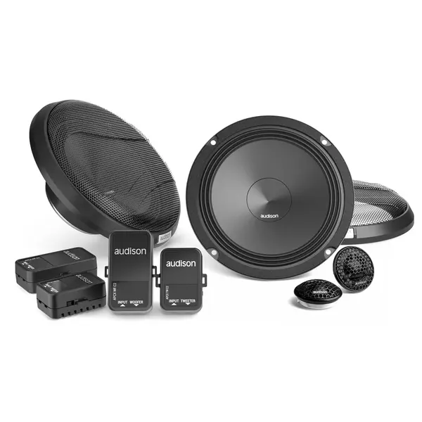 Difuzoare auto Audison Prima APK 165 2Ω set sistem 2 cai, 165mm, 100W RMS, 2Ω, set 4 difuzoare