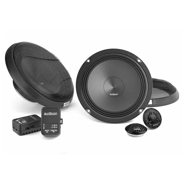 Difuzoare auto Audison Prima APK 165 set sistem 2 căi, 165mm, 100W RMS, 4Ω, set 4 difuzoare + accesorii