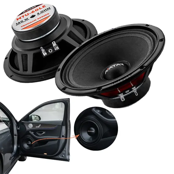 Difuzoare auto Avatar Tsunami MTU-61LE set componente, 165mm, 150W RMS, 4Ω, set 2 difuzoare