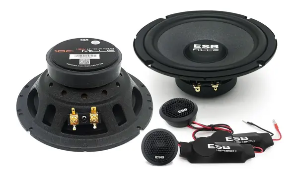 Difuzoare auto ESB 1000 1.6K2X, set sistem 2 cai, 165mm, 90W RMS, 4Ω, 4 difuzoare