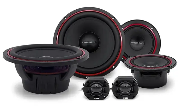 Difuzoare auto ESB 3000 3.6K3, set sistem 3 căi, 165mm, 270W RMS, 4Ω, 6 difuzoare
