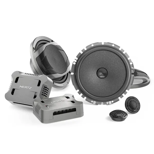 Difuzoare Auto Hertz Cento CK 165 F, set sistem 2 cai, 165mm, 90W RMS, 4Ω, 4 difuzoare + accesorii