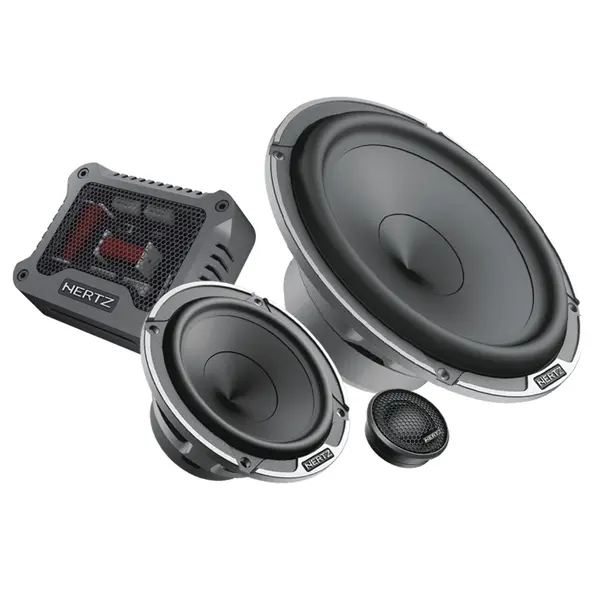 Difuzoare auto Hertz Mille Pro MPK 163.3, set sistem 3 cai, 165mm, 150W RMS, 4Ω, 6 difuzoare + accesorii