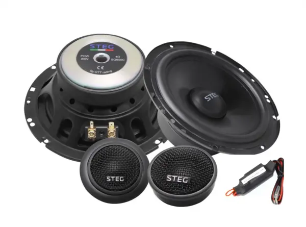 Difuzoare auto Steg SQL 650C set sistem 2 cai, 165mm, 56mm, 180W, 15W, 4Ω, set 4 difuzoare