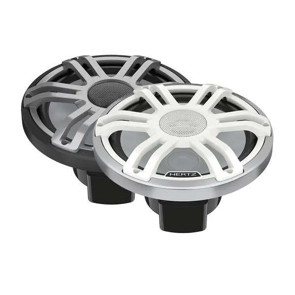 Difuzoare Marine Hertz HMX 8 S-LD SW / G, Alb / Negru, set coaxial 2 căi 200MM, 100W RMS