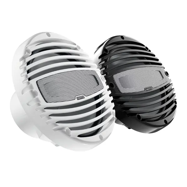 Difuzoare Marine Hertz HMX 8 / W / C, Alb / Negru, set coaxial 2 căi, 200mm, 100W RMS