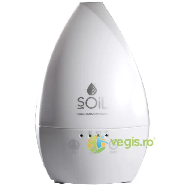 Difuzor Alb de Aromaterapie Ultrasonic cu Lampa Led