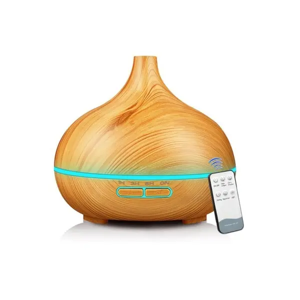 Difuzor Aromaterapie si Umidificator, ZAMO, cu Ultrasunete, 4 Programe, Lumini LED, Telecomanda