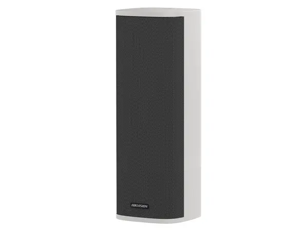 Difuzor IP tip coloana de exterior Hikvision DS-QAZ14A2G1, 120W, 4 ohm, IP66, audio bidirectional, broadcast live/urgenta, RJ45, alb