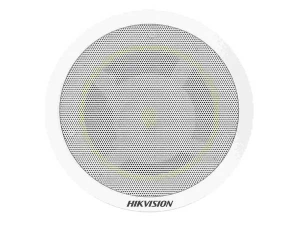 Difuzor tavan IP Hikvision DS-QAZ1206G1-BE, 6W, 8 Ohm, 300Hz-15kHz, PoE 802.3at, Bluetooth, 100dB, alb