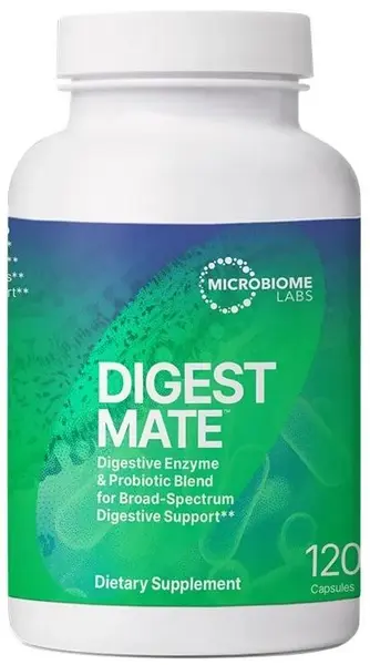 DigestMate Enzime digestive + Probiotice, 120 capsule, Microbiome Labs