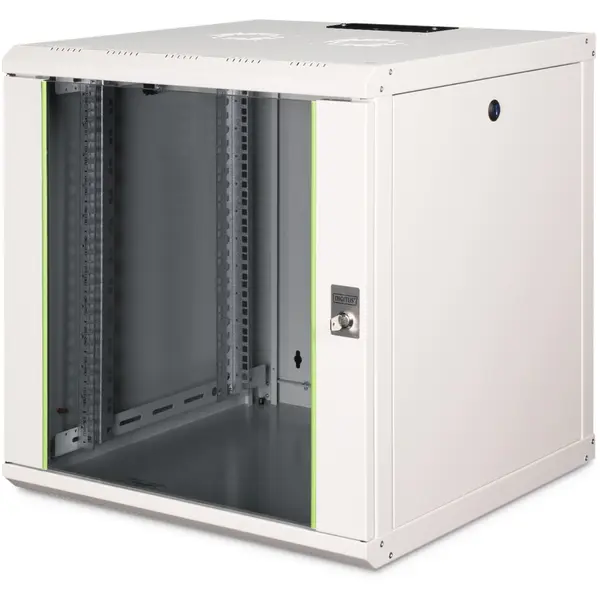 Digitus Cabinet Rack Digitus DN-19 12U-6/6, de perete, 19 inch, 12U, dimensiune 600 x 600 mm, Gri deschis