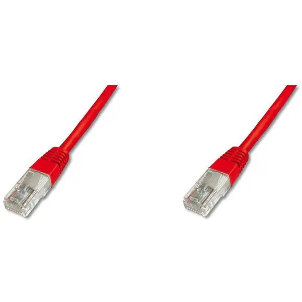 Digitus Cablu patch DIGITUS Premium CAT 5e UTP, lungime 1,5 m, culoare roșu