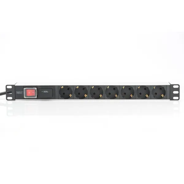 Digitus Digitus 19'' Outlet Strip, 7 Outlets Schuko 1u Aluminium Pdu, Rackmountable