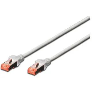 Digitus DIGITUS Premium CAT 6 SSTP patch cable, Length 10m, Color grey