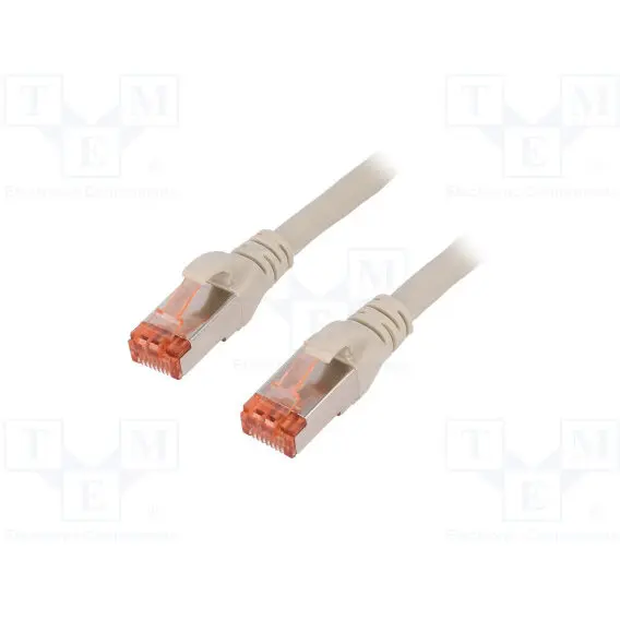 Digitus DIGITUS Premium CAT 6 SSTP patch cable, Length 20m, Color grey