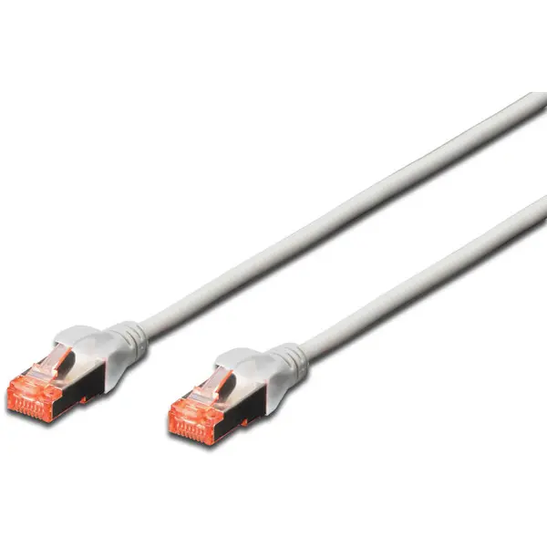 Digitus DIGITUS Premium CAT 6 SSTP patch cable, Length 5m, Color grey