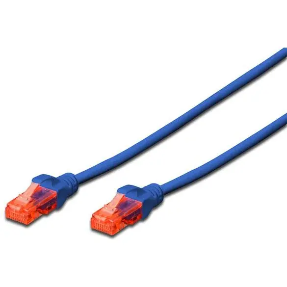 Digitus DIGITUS Premium CAT 6 UTP patch cable, Length 2,0m, Color blue