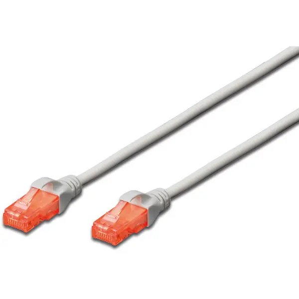 Digitus DIGITUS Premium CAT 6 UTP patch cable, Length 25m, Color grey LSZH