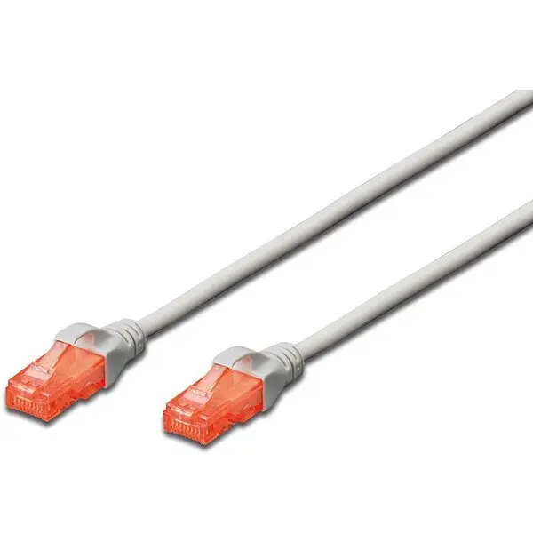 Digitus DIGITUS Premium CAT 6 UTP patch cable, Length 30m, Color grey LSZH