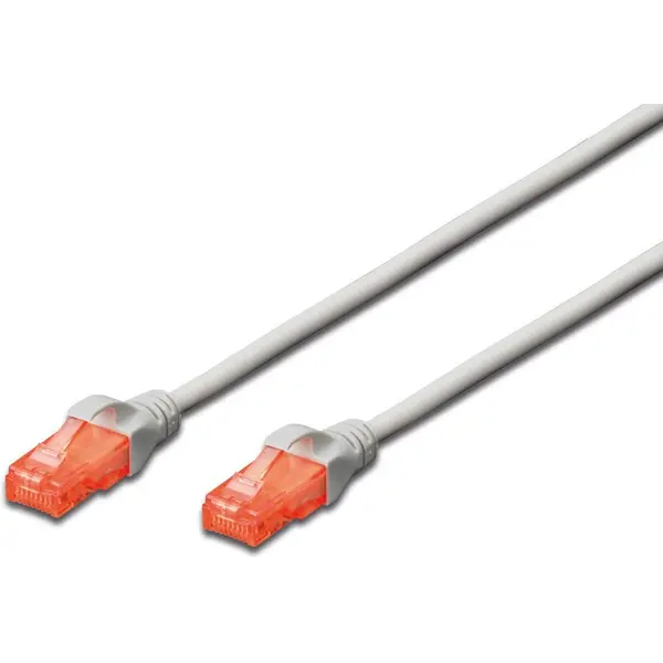 Digitus DIGITUS Premium CAT 6 UTP patch cable, Length 5,0m, Color grey