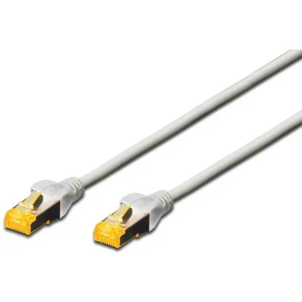 Digitus DIGITUS Premium CAT 6A S-FTP patch cable, Length 0,5m, Color grey