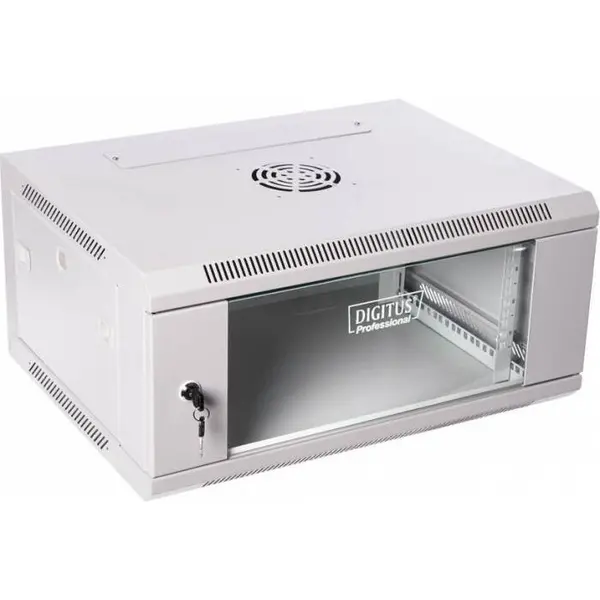 Digitus DIGITUS Wallmount cabinet 4U, 600x450mm, grey RAL 7035