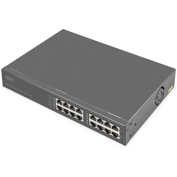 Digitus Injector PoE Digitus, 8 porturi Gigabit, Buget PoE 250W