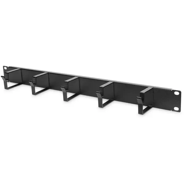 Digitus Panou de gestionare a cablurilor Digitus DN-97602, 1U, 5 inele de cablu, 40x60 mm, Negru (1 buc)