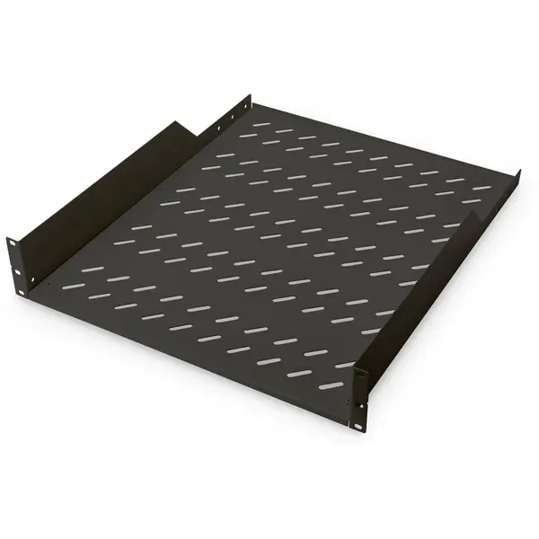 Digitus Polita Rack Digitus DN-19 TRAY-2-55-SW, 2U, 550mm adancime, 19 inch, Negru