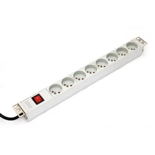 Digitus Prelungitor ASSMANN A-19-STRIP-2 IMP, 8x Shucko French, White