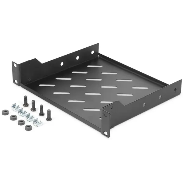 Digitus Sertar rack Digitus DN-10-TRAY-2-B, 1U, pentru rafturi de la 254 mm adancime 44X254X200 mm, pana la 25 kg, Negru