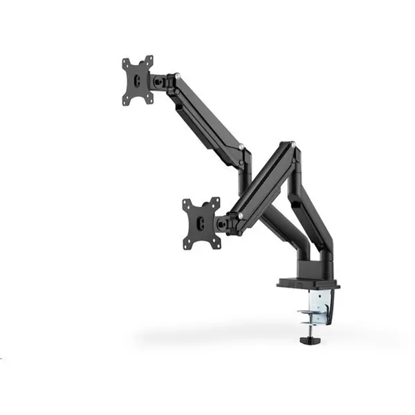 Digitus Suport monitor pentru birou Digitus DA-90395, pentru 2 ecrane, 15 - 32, Pivot, 18 Kg, Negru