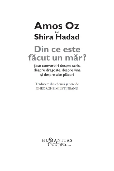 Din ce este facut un mar? | Amos Oz