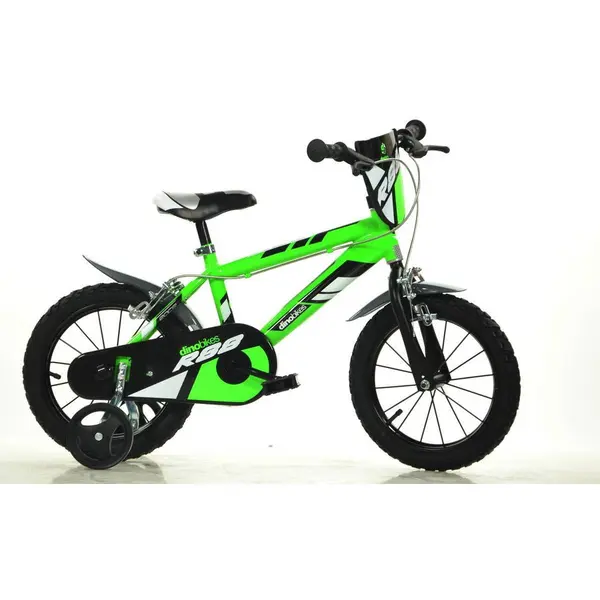 DINO BIKES Bicicleta verde pentru copii 16
