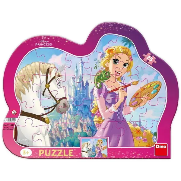 Dino Puzzle cu rama - Rapunzel (25 piese)