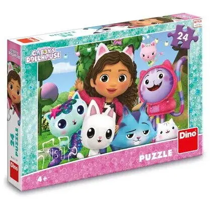 Dino Puzzle Dino Gabby's Dollhouse, 24 piese, Multicolor