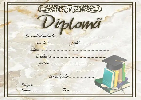 Diploma absolvire DAM8 50 bucați