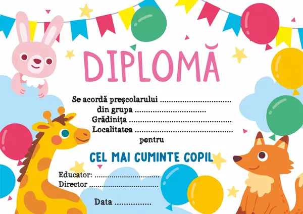 Diploma prescolar DAM1 30 bucăți