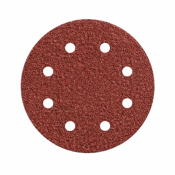 Disc abraziv Velcro 125 mm, 8 găuri, granulație G40, pentru șlefuire lemn și metal