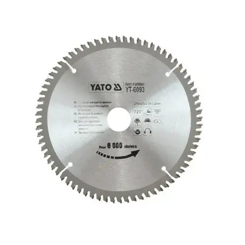 Disc circular Wolfram pt aluminiu 300X30X100MM Yato YT-6097