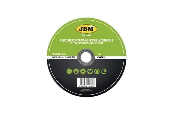 Disc De Taiere Debitare In Otel Inoxidabil 115 X 1 Mm T41 Jbm