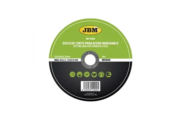 Disc De Taiere Debitare In Otel Inoxidabil 125 X 1.6Mm T41 Jbm